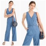 J.Crew , Point Sur, Indigo Sleeveless Wide-leg Tailored Denim Jumpsuit 00 Photo 1