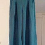 Athleta Playa Linen Wide Crop Pant in Borealis Green Size 0 Retail $89 Photo 6