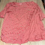 Lane Bryant  Red and White Striped Top shirt Photo 0