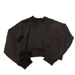 French Connection  Women S‎ Black Mockneck Crop Sweatshirt Photo 1
