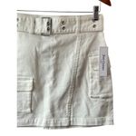 Juicy Couture  White Cargo Miniskirt with Belt Nordstrom Collection Womens 31 New Photo 1