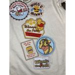 Disney  Winnie the Pooh Yellow Sweet Honey Jar cropped T-Shirt Womens L 11-13 Photo 3