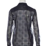 Equipment  black Long Sleeve Button-Down Shirt Photo 1