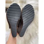 Diba True  Neon Night Footbed Wedge Sandals Brown Genuine Suede Size 7.5 Photo 4