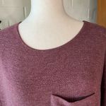 American Eagle  soft and sexy hi-low asymmetrical flowy oversized top plum Photo 5