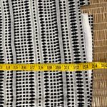 Loft  Black‎ & White Geometric Knit Pencil Skirt Size 14 Photo 12