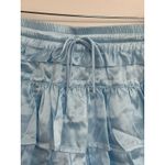Shug Lala Mini Skirt Skort 100% Silk Blue Medium NWT$299 Photo 2