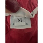 Bryn Walker  100% Linen Wide Leg Pants Medium Beige Red USA Elastic Waist #J7-5 Photo 5