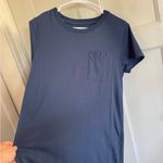 Pact navy blue organic cotton shirt dress size medium Photo 1