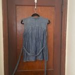 Anthropologie  Holding Horses Chambray Wrap Top - Small Photo 4