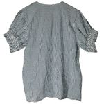 Rungolee Striped Short Sleeve Top Blouse Size Small Blue Photo 4