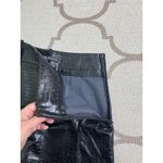 ZARA  High Waisted Faux Leather Shorts Skort Front Slit, size medium Photo 11