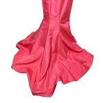 Sherri Hill Long Sleeve Lace Crop Top Full Length Mermaid Train Skirt Pink 10 Photo 7