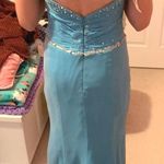 Tiffany Designs Blue Beaded Formal Dress Photo 1