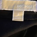 Michael Kors Michael Black mini skirt with gold zipper in front & back size 8 Photo 4