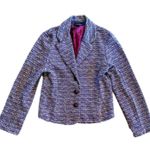 Chinese Laundry Vintage Pink Striped Knit Blazer Womens XSmall Photo 0