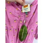 Farm Rio Embroidered Pineapples Pink Midi Dress Size Small NWT Photo 3
