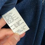 EUC Scott McClintock Navy Blue Maxi Dress Peekaboo Rhinestone Gown sz 10 Photo 8