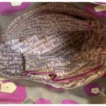 Juicy Couture  Tote Vinyl Gray Purple White Flowers Bag Leather Trim Photo 18