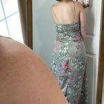 Boutique 1861 Boutique 1961 Sage Green Silky Midi Floral Dress Photo 4