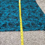 Woman Within  Plus Size 3X Teal Paisley Sharkbite Hem Flowy 3/4 sleeve‎ Tunic Top Photo 4