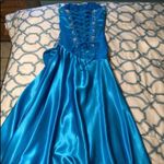 Blue strapless beaded prom dress Size undefined Photo 5