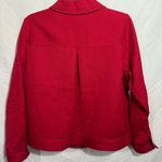 Christopher & Banks  Bold Red Cotton Jacket Size P/M Photo 1