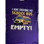 Fruit of the Loom Brand New I Love Driving My School Bus Empty Women Tshirt Size Medium Photo 1