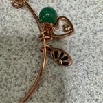Rose gold bracelet with charms Green Photo 4