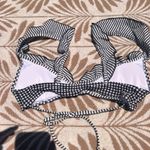 American Eagle NWOT ARIE PLAID RUFFLE BATHING SUIT TOP Photo 3