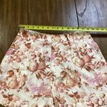 Paige  High Rise Floral Fruit Mecca Orange Tabby Shorts Pleated viscose Sz 6 NWT Photo 5
