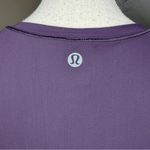 Lululemon  Sole Training Short Sleeve Tee Top Black Currant Purple 8 W3ABGS Sheer Photo 3