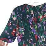 Kate Spade  Fleur Nouveau Mini Dress Smocked Ruffle Green Size 4 Photo 6