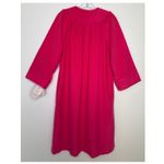 American Vintage NWT Vintage Evelyn Pearson Vel de Roi Velour Robe Pink USA Made snap front Large Photo 2