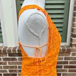 For Love & Lemons Bright Orange Jamie Lace Dress Photo 7