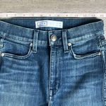 AYR  The Riser Skinny Jeans High Rise Stretchy Denim Raw Hem Neon Jupiter Photo 7