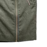 J.Crew Olive Green Wool Blend Mini Moto Military Skirt Women’s Size 0 Photo 4