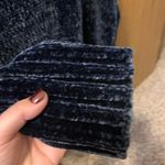 Blue Velvet Cropped Sweater Size M Photo 2