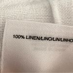 Jones New York  Sport White 100% Linen Pants Elastic Waist 10 Photo 8