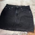 Lovers + Friends  Elijah Black Denim Mini Skirt Photo 0