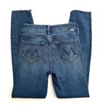 MOTHER The Looker Ankle Fray Jeans In Satisfaction Guaranteed Size 24 Blue Photo 3