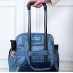 LARGE Lug Puddle Jumper LE Tote Bag Handbag Travel Crossbody Carryon Steel Grey Gray Photo 8