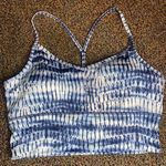 Gaiam Blue Tie Die Padded Sports Bra Size Medium Photo 0