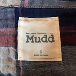 Mudd [] small button down plaid blue red flannel Photo 2