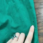 vintage • 90s Bryn Connelly green dress cotton emerald babydoll embroidered mini Photo 9