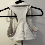 Alo Yoga ALO CHARMED COLLAR BRA TANK IN WHITE Photo 3