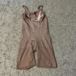 Spanx Slimmer And Shine Mid Thigh Open Bust Shaper Nude Bodysuit Size L Photo 1