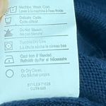 Vince Cowl Funnel Neck Sweater Dress Mini Blue Cotton Womens Size Small S Photo 9