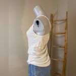 Old Navy  VINTAGE Y2K Sleeveless Cowl Neck Top Braided Straps White Medium Photo 2