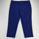 Eloquii  Kady Fit Double Weave Ankle Pant 26” Inseam Royal Blue Size 18 Short Photo 2